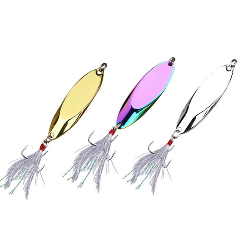 Fishing Lure Spinnerbait - 1pc 2.5g-35g Metal Spoon Lure Sharp