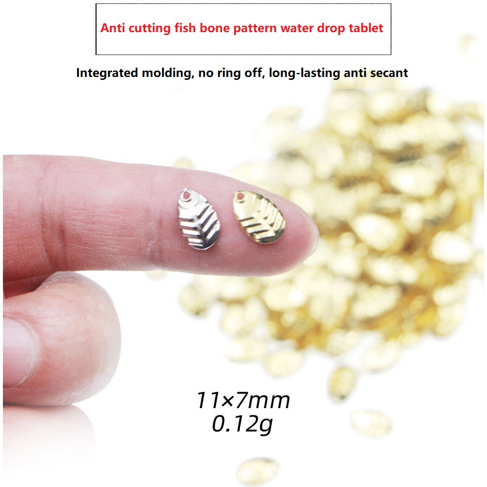 Fishing Lure Spinnerbait - 50Pcs/lot DIY Fishing Spinner Sequin Rings
