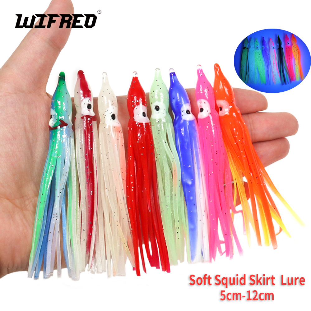 Fishing Lure Buzzbait - Wifreo Rubber Squid Skirt Fishing Sea