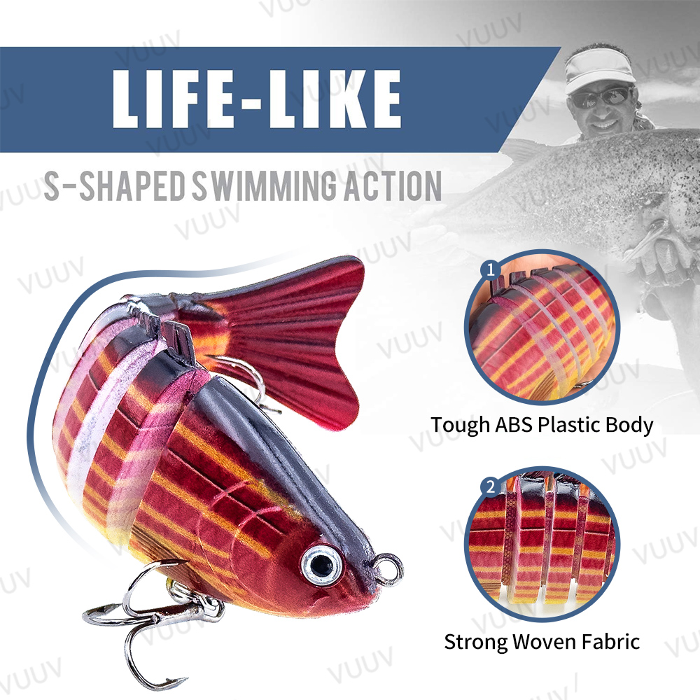 10 pcs Multi-Joint Swimbait Fi - Fishing Lure Swimbait review and price