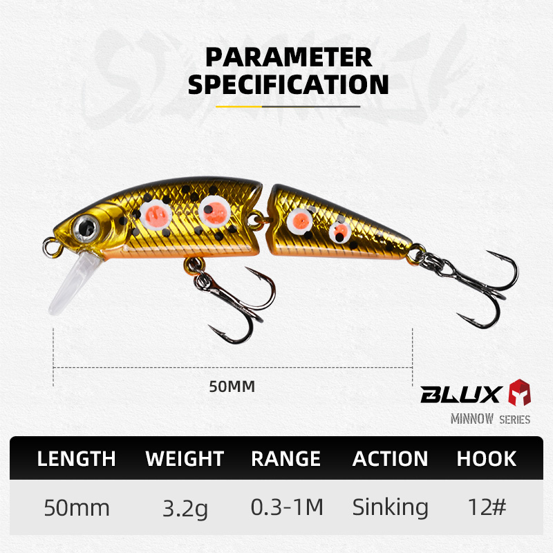 BLUX DR. Minnow Joint 50S Swim - Fishing Lure Spinnerbait review and price