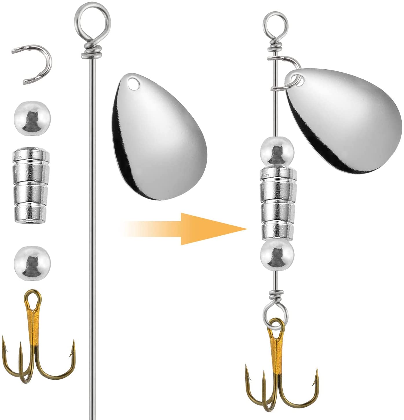 30/100pcs Tokyo Rig Spinner Lu - Fishing Lure Spinnerbait review and price