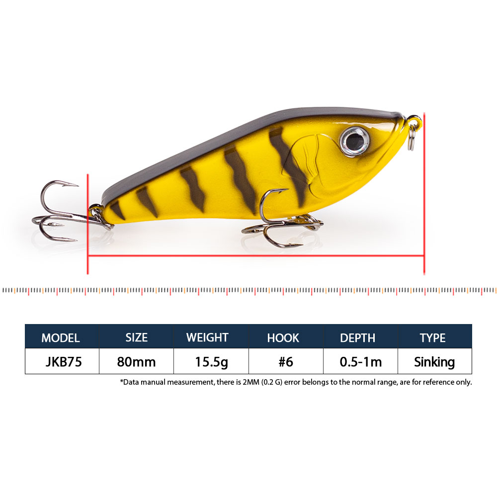 80mm/15.5g Muskies Jerkbait Pi - Fishing Lure Swimbait review and price