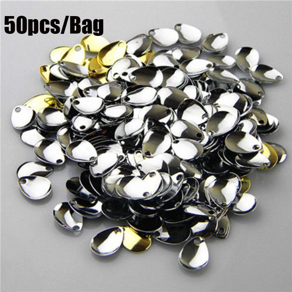 50PCS Silver Smooth Nickel Seq - Fishing Lure Spoon review and price