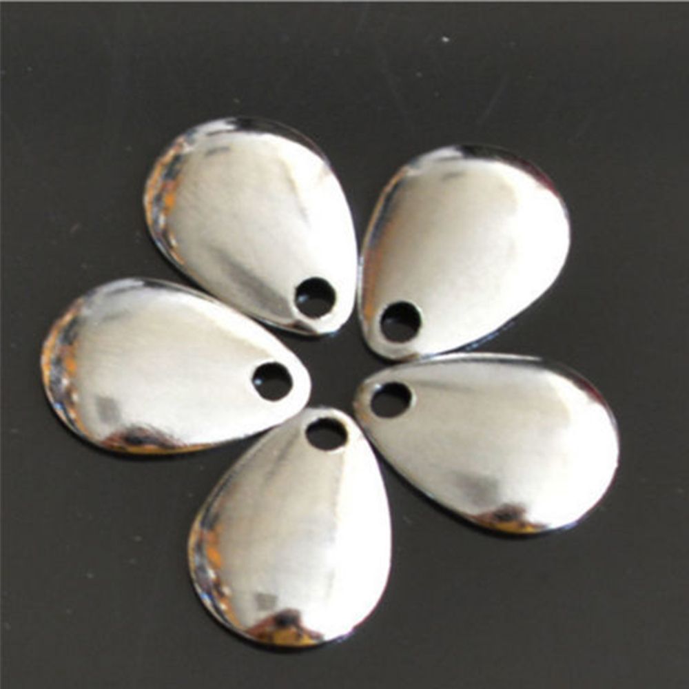 50PCS Silver Smooth Nickel Seq - Fishing Lure Spoon review and price