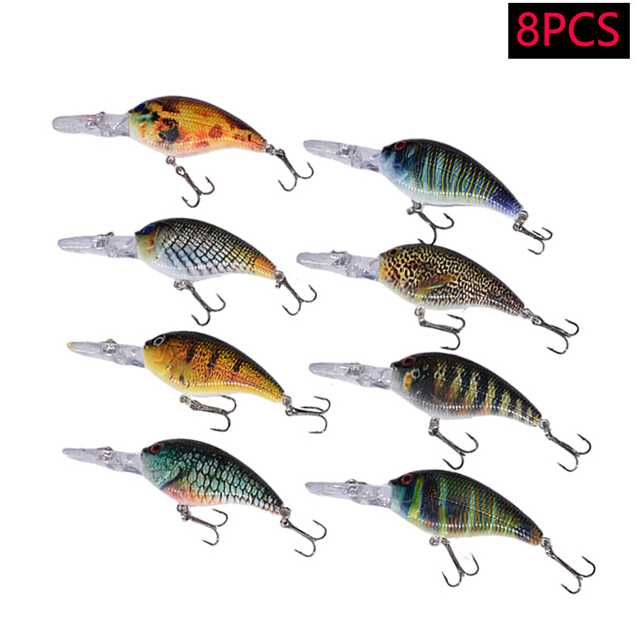 8pcs Jerkbait Minnow ABS Hard  - Fishing Lure Jerkbait review and price
