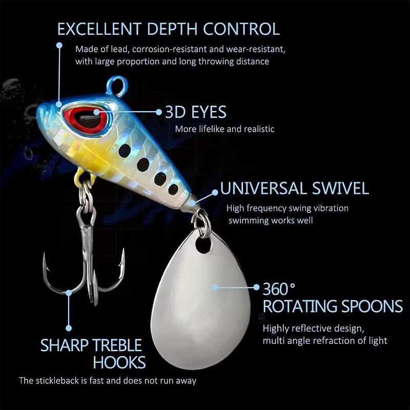 5/6pcs Mini VIB With Spoon Fis - Fishing Lure Crankbait review and price