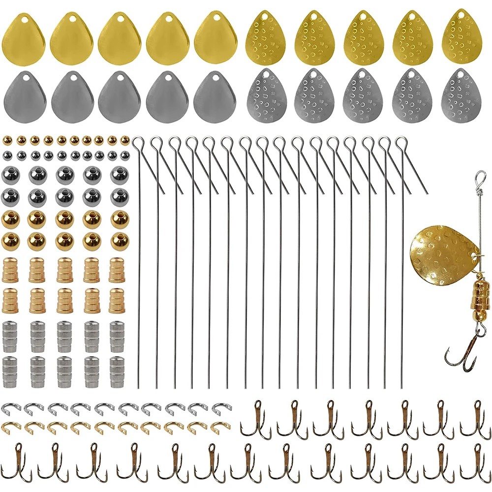 140Pcs Fishing Lures Making Ki - Fishing Lure Blade Bait review and price