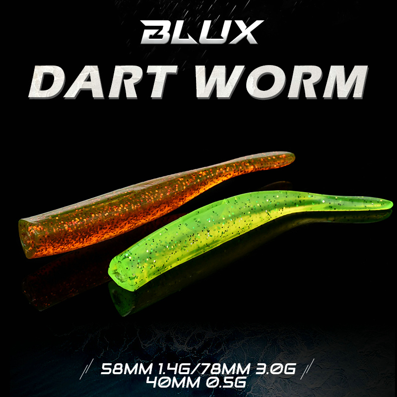BLUX New Dart Worm Soft Bait 5 - Fishing Lure Spoon review and price