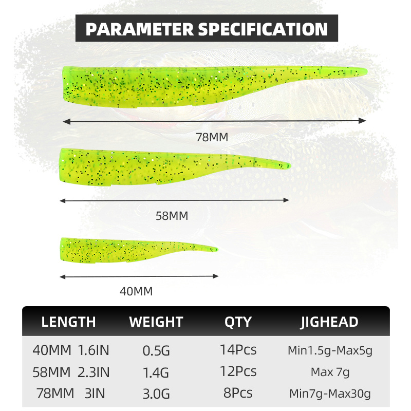 BLUX New Dart Worm Soft Bait 5 - Fishing Lure Spoon review and price
