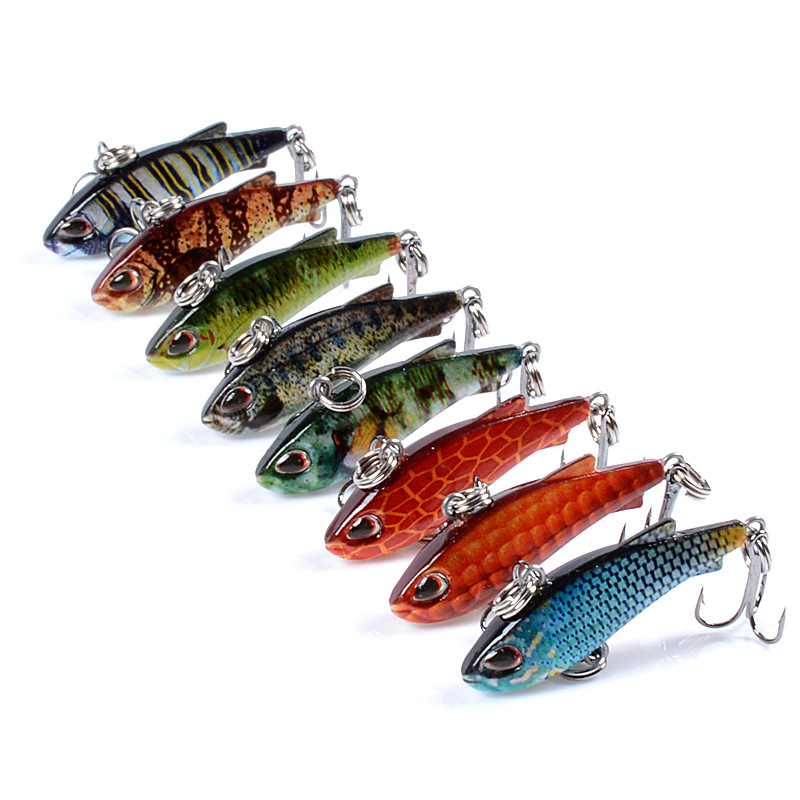 8pcs 4cm 4g Mini Lipless VIB F - Fishing Lure Crankbait review and price