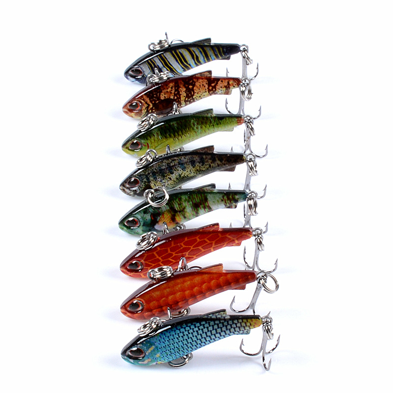 8pcs 4cm 4g Mini Lipless VIB F - Fishing Lure Crankbait review and price