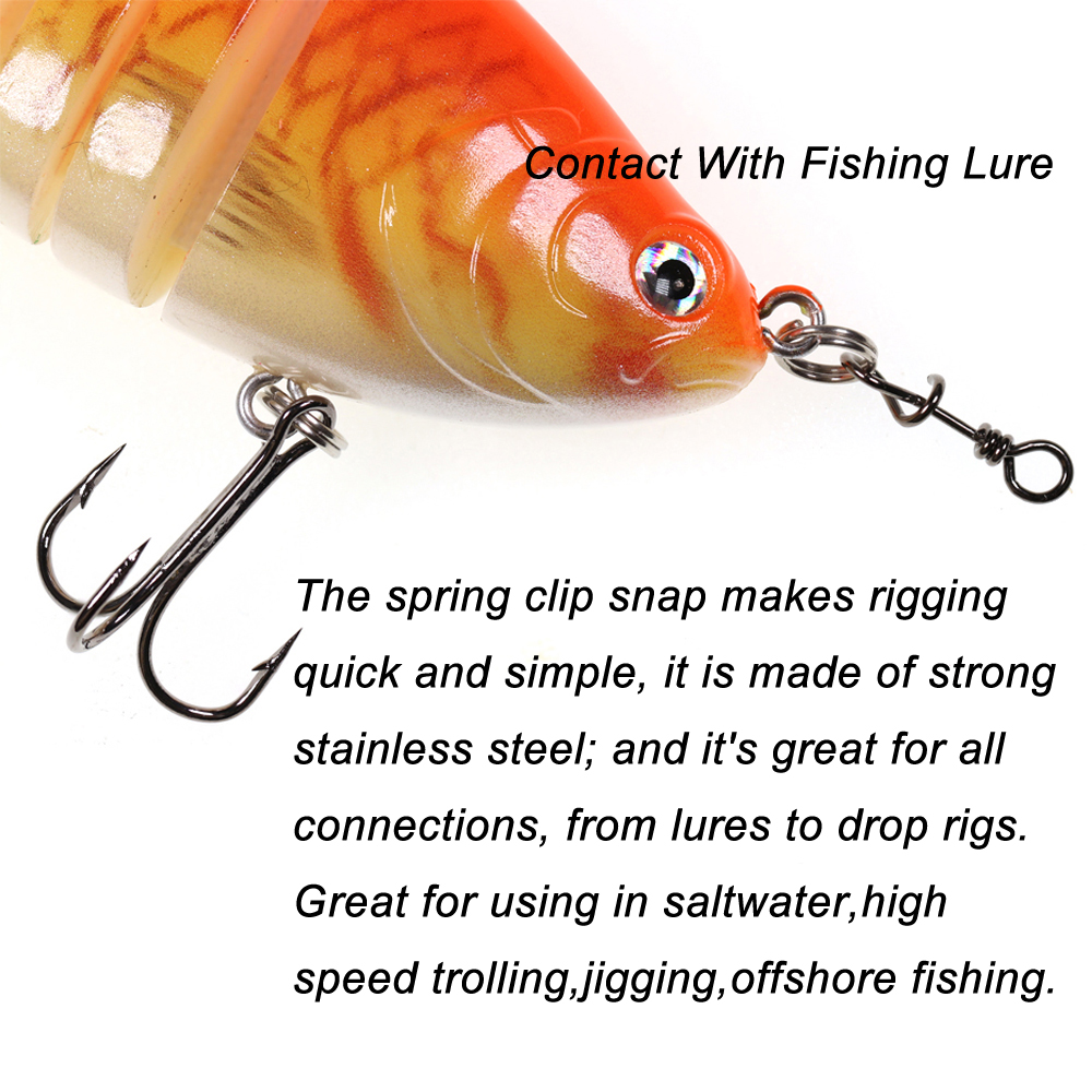 Bimoo 50pcs Stainless Steel Qu - Fishing Lure Accessories review and price