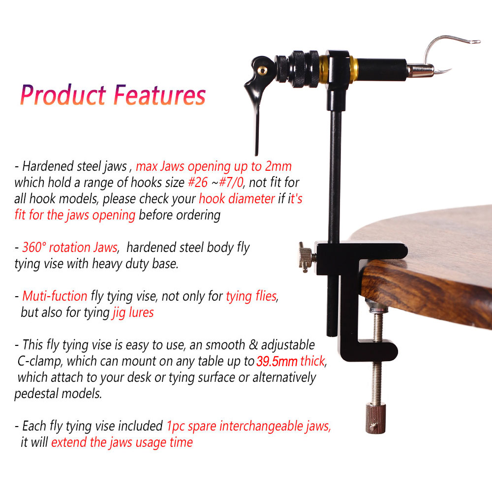 Bimoo 360° Rotation C-Clamp Fl - Fishing Lure Jig review and price