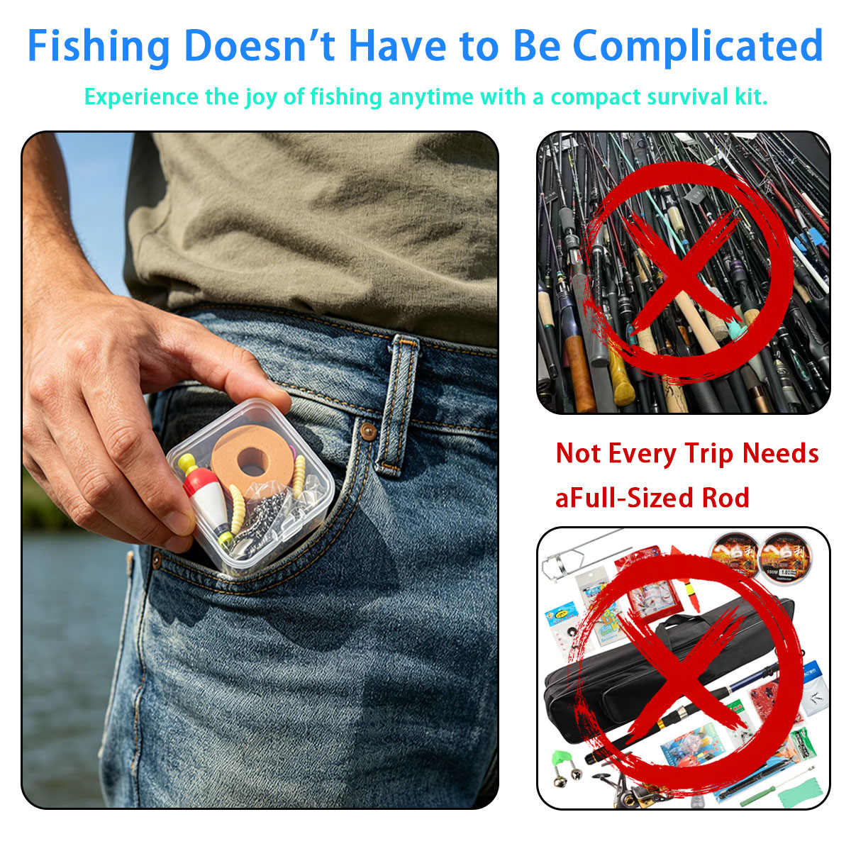 Portable Emergency Fishing Gea - Fishing Lure Kit review and price