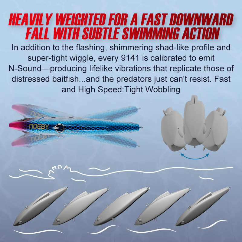 Noeby 3 Pieces 90mm 33g Sinkin - Fishing Lure Crankbait review and price