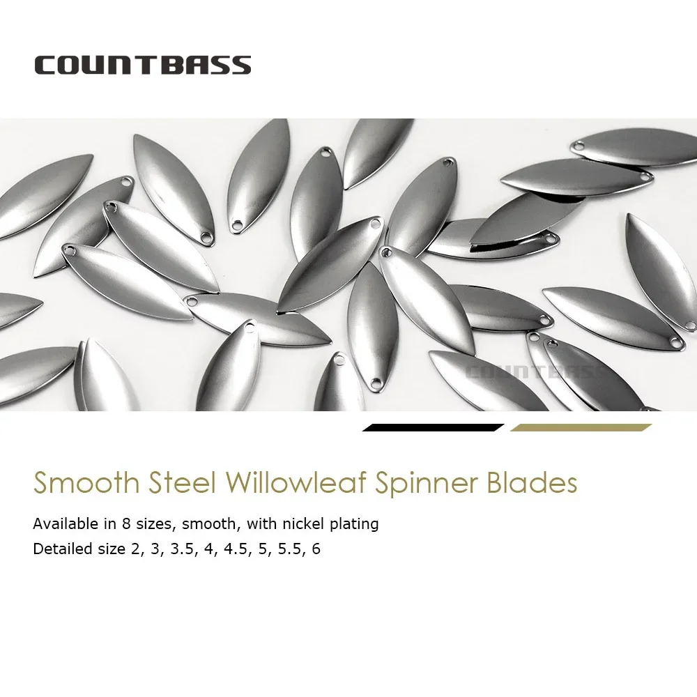 Countbass 50pcs Size 1-6 Nicke - Fishing Lure Blade Bait review and price