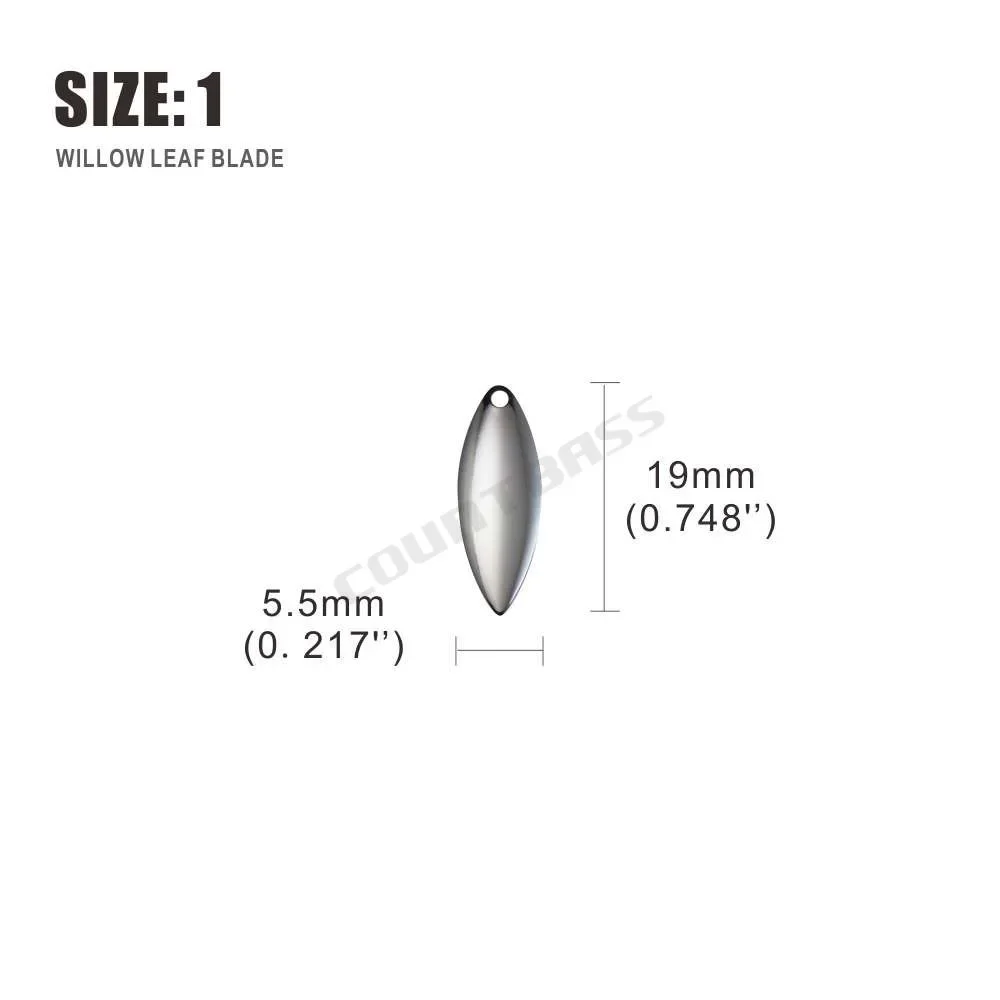 Countbass 50pcs Size 1-6 Nicke - Fishing Lure Blade Bait review and price