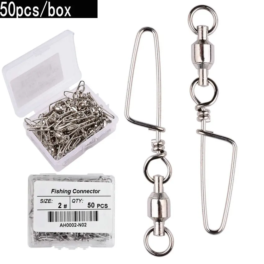 50pcs Fishing Ball Bearing Swi - Fishing Lure Box review and price