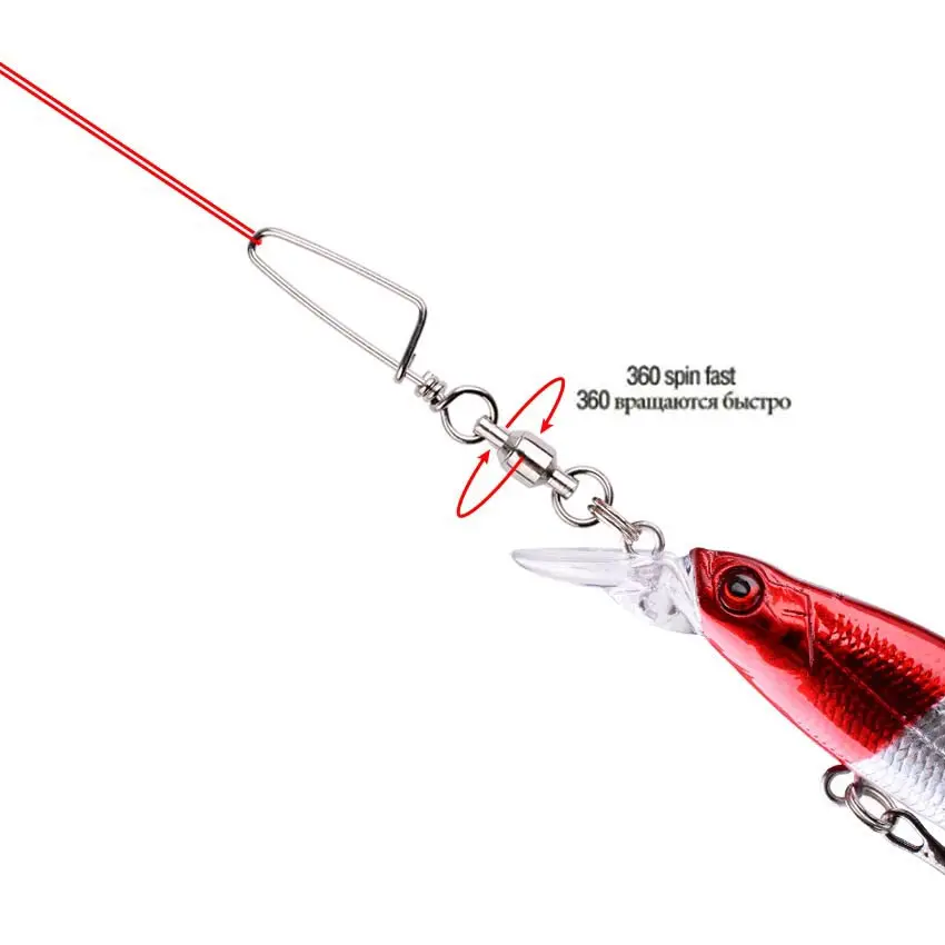 50pcs Fishing Ball Bearing Swi - Fishing Lure Box review and price