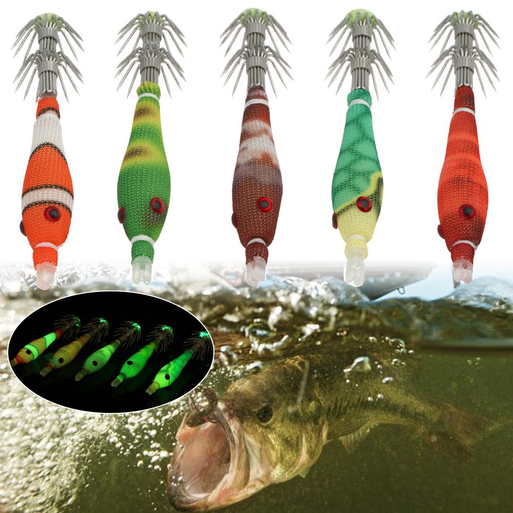 5pcs 60mm 3.3g Mini Squid Tata - Fishing Lure Soft Plastic review and price