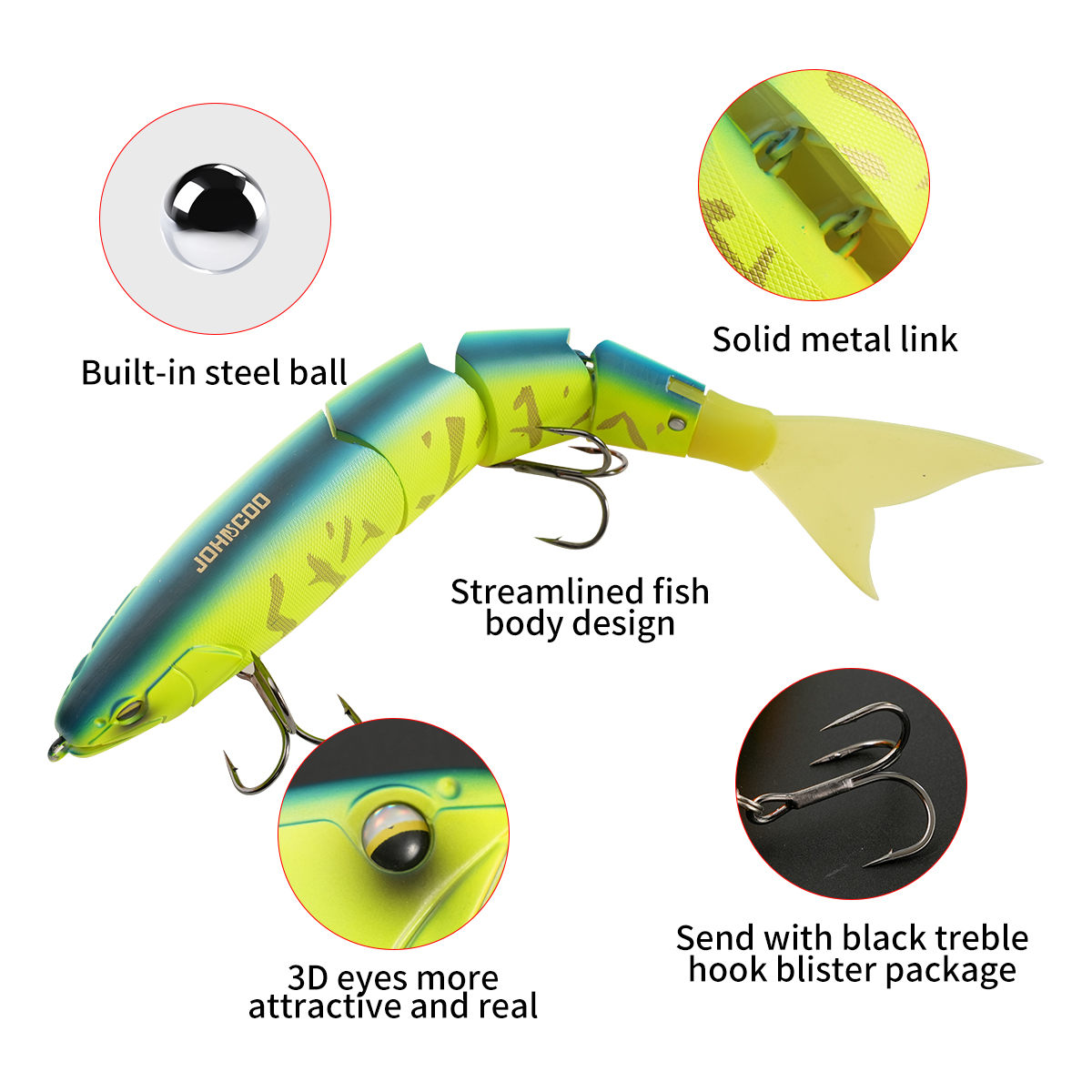 Johncoo Jointed Fishing Lure 2 - Fishing Lure Swimbait review and price