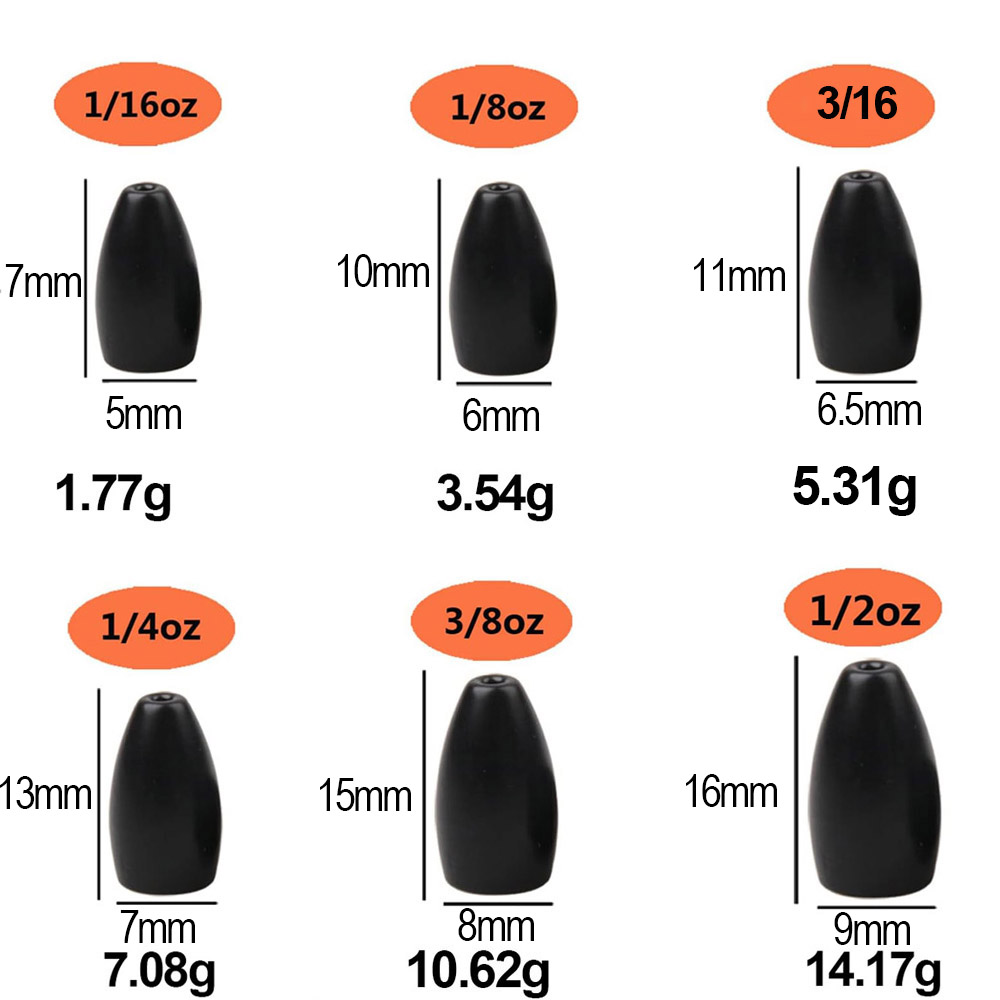 Tungsten Steel Fishing Weights - Fishing Lure Jig review and price